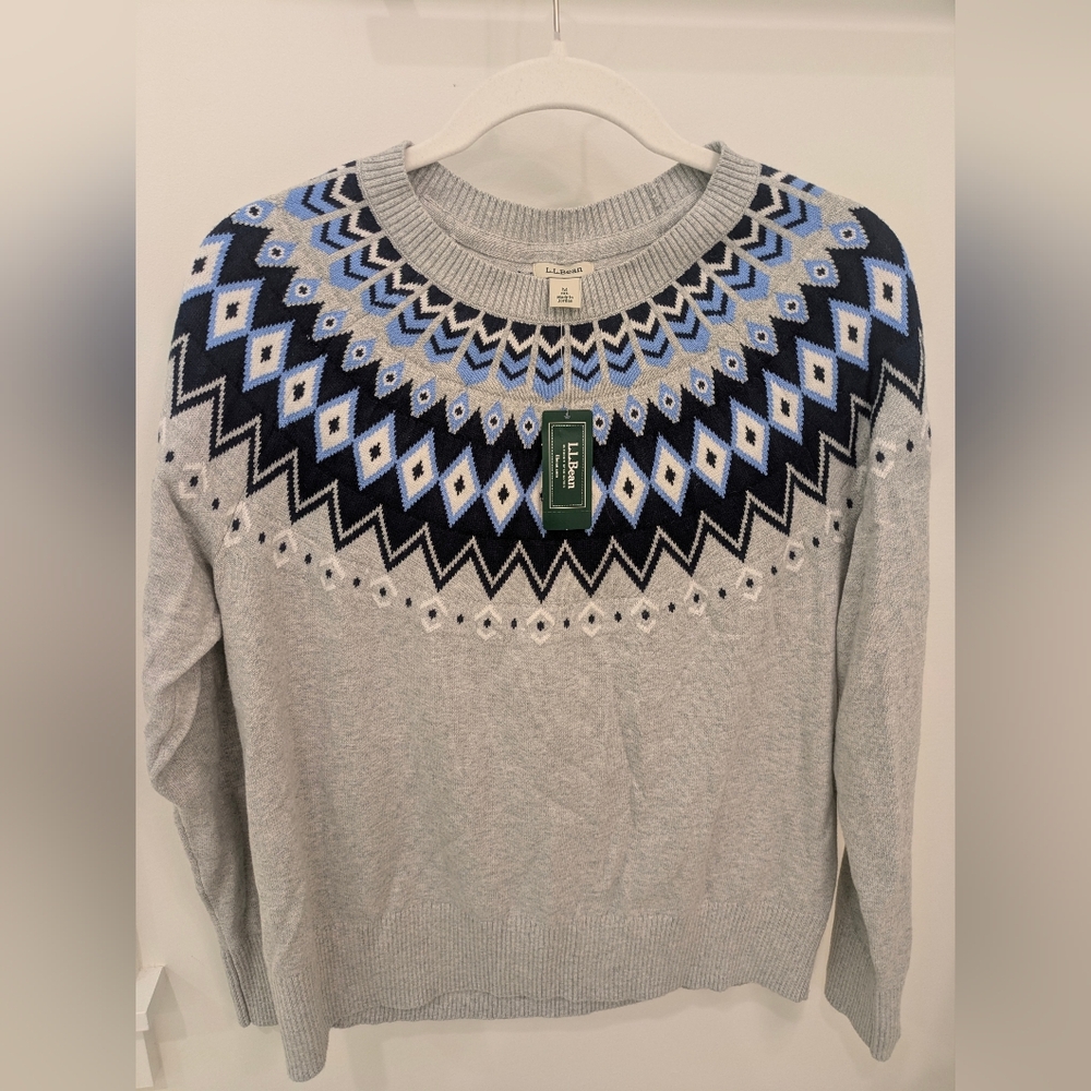 L.L. Bean Cotton Cashmere Crew Neck Sweater
